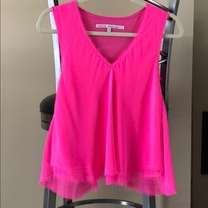 Rachel Zoe Hot pink tank. 💗